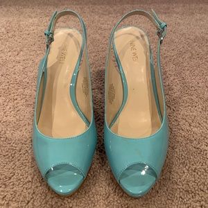 Nine West patent sling back -4 inch heel